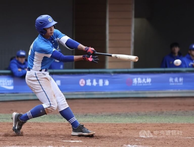林浩震大專聯賽敲3安　奪二壘手獎以江坤宇為目標 | 運動 | 中央社 CNA